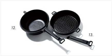 12合体できる深型スキレットM 13合体できるスキレットM