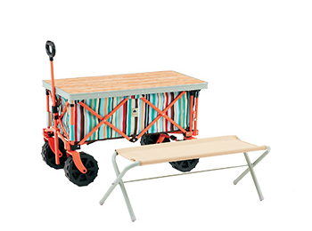 LOGOS Life カートオンテーブルベンチ