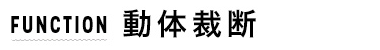 FUNCTION　動体裁断