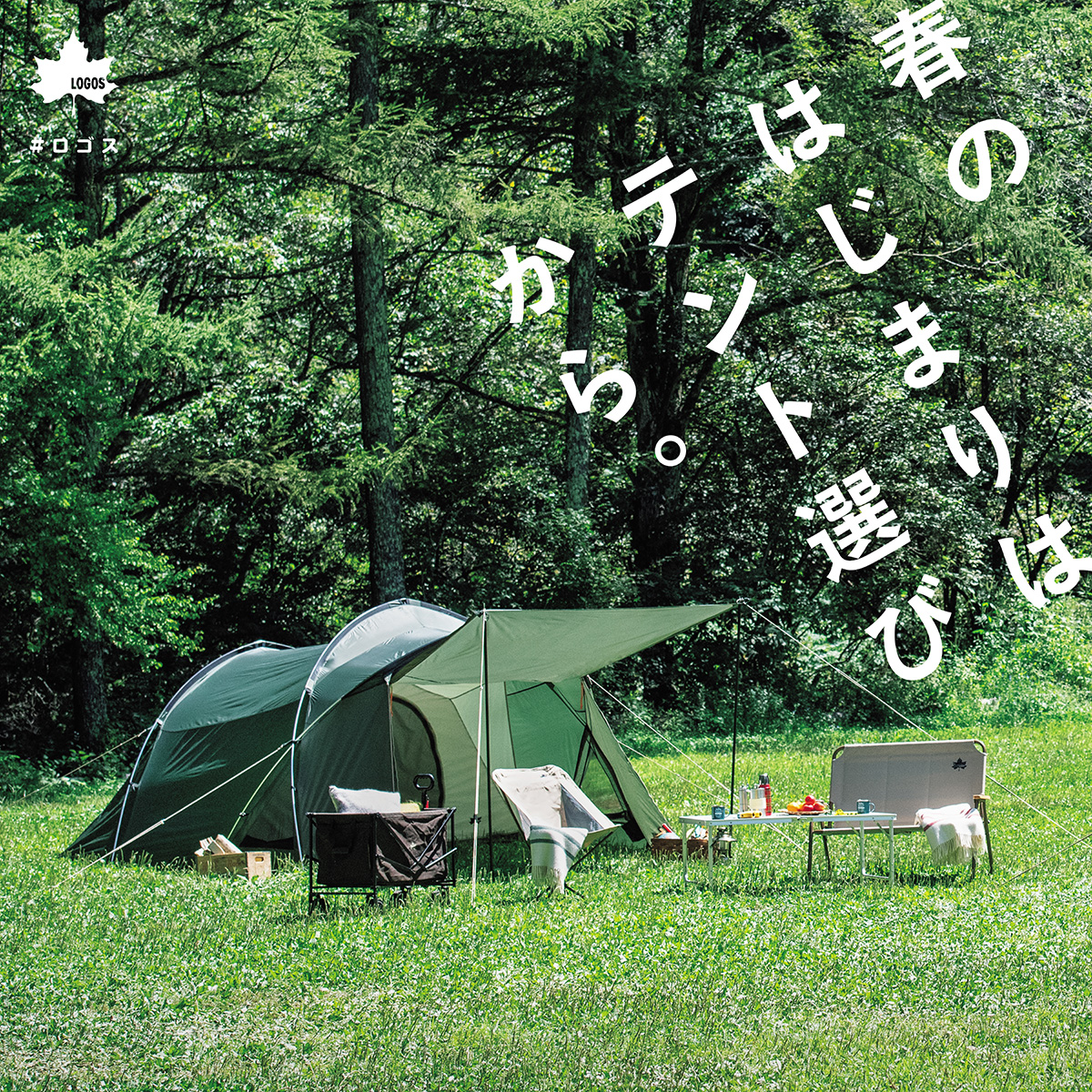 春のはじまりはテント選びから。
