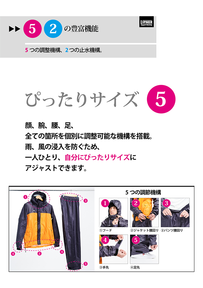 5,2の豊富な機能