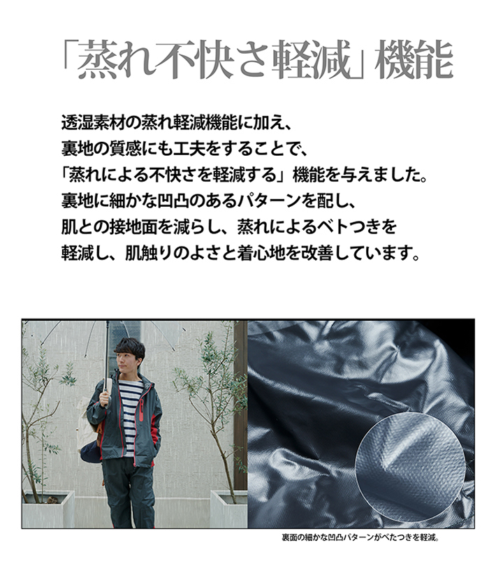 「蒸れ不快さ軽減」機能
