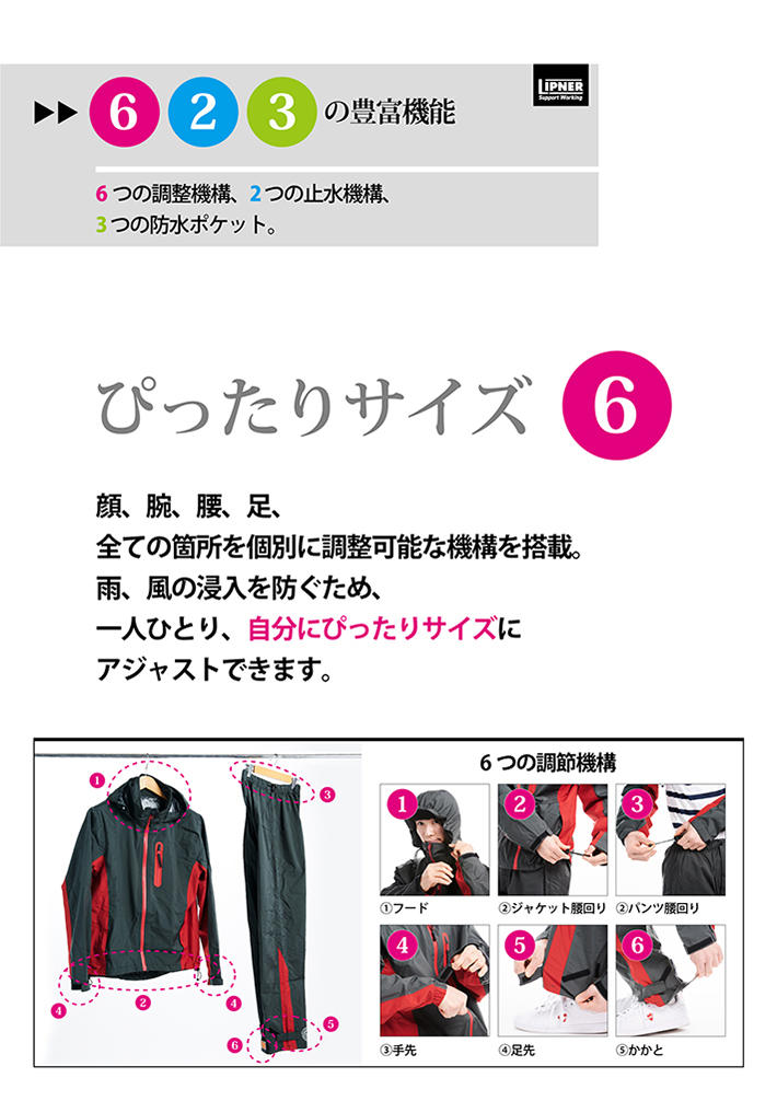 6,2,3の豊富な機能