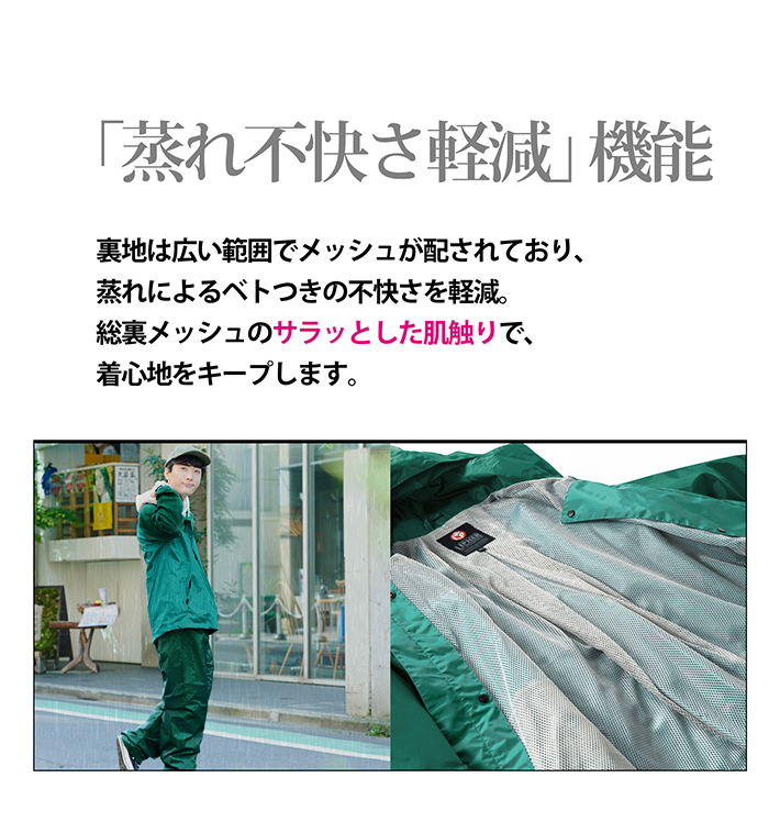 「蒸れ不快さ軽減」機能