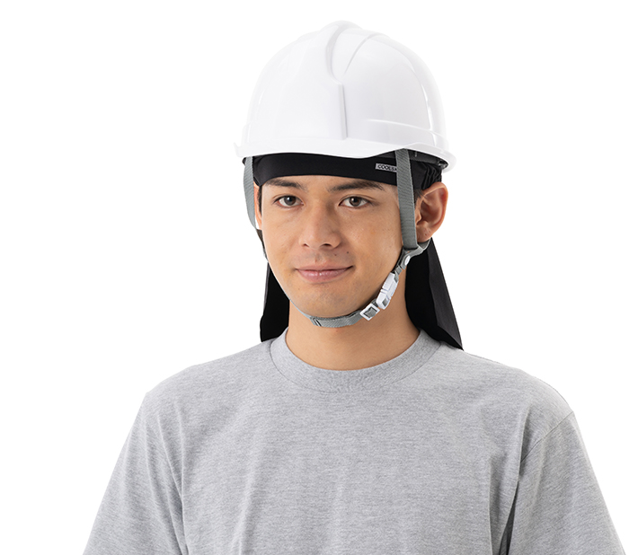ヘルメットのインナーに
