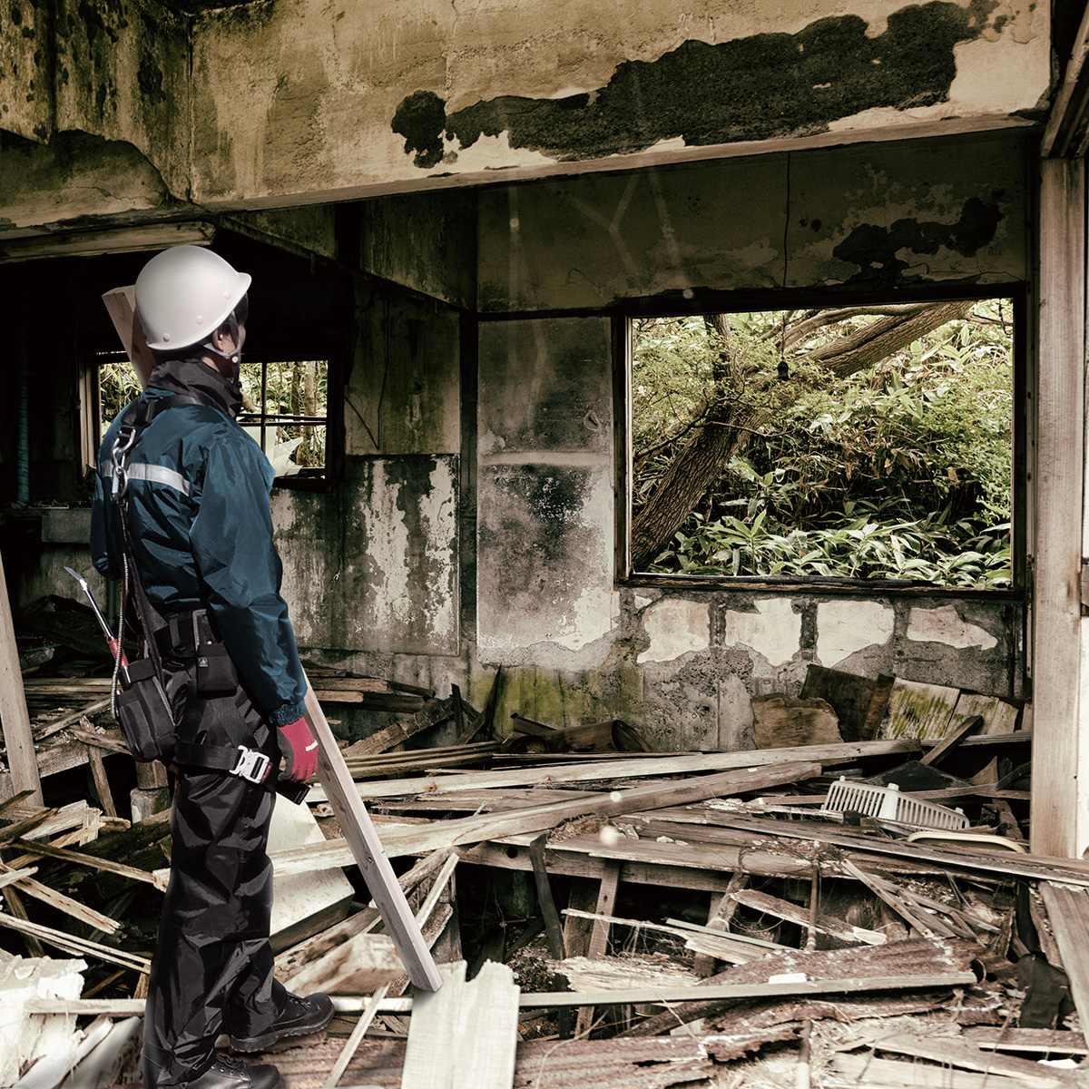 防水ゴト着　あったかリップストップスーツ 個人レインウエア