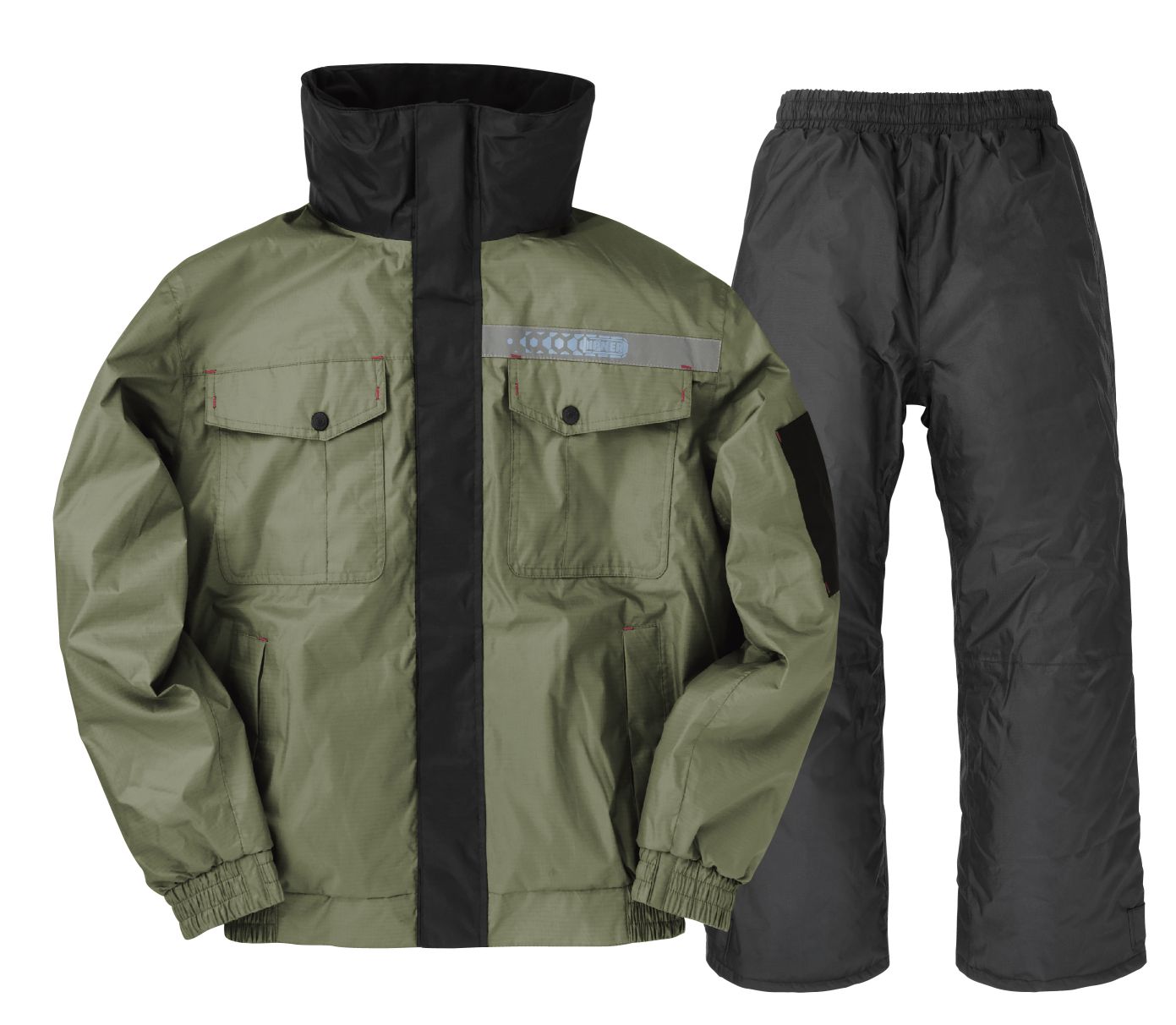 防水ゴト着　あったかリップストップスーツ 個人レインウエア
