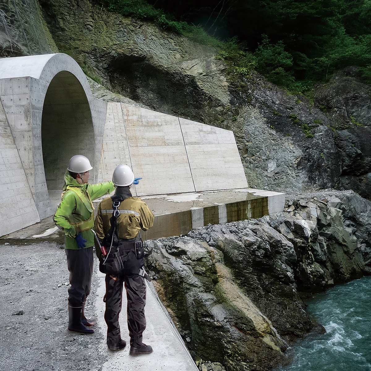 防水ゴト着　あったかリップストップスーツ 個人レインウエア