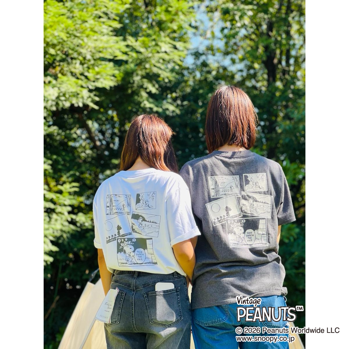 SNOOPY Tシャツ-BF トップス