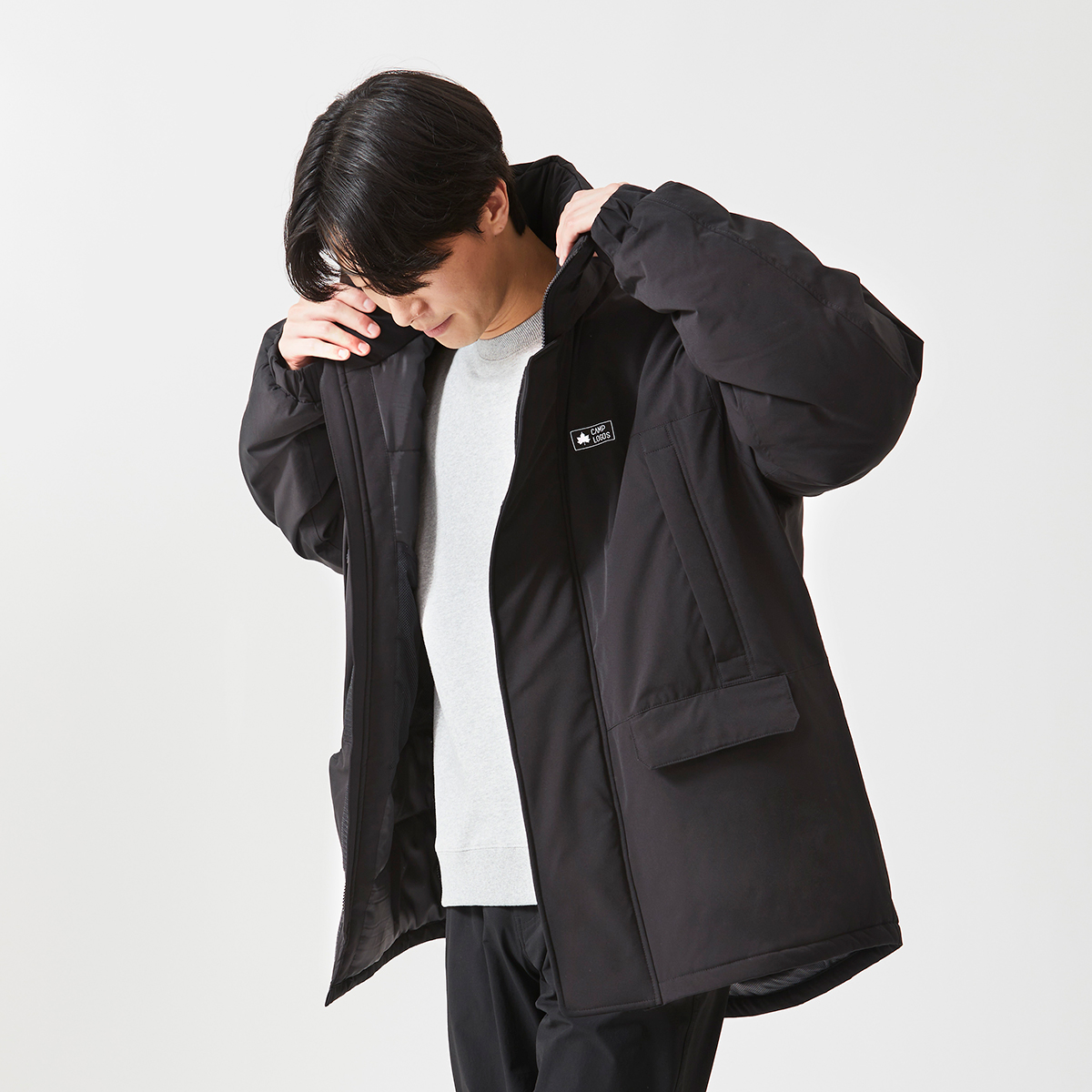 身長：178cm　着用サイズ：L