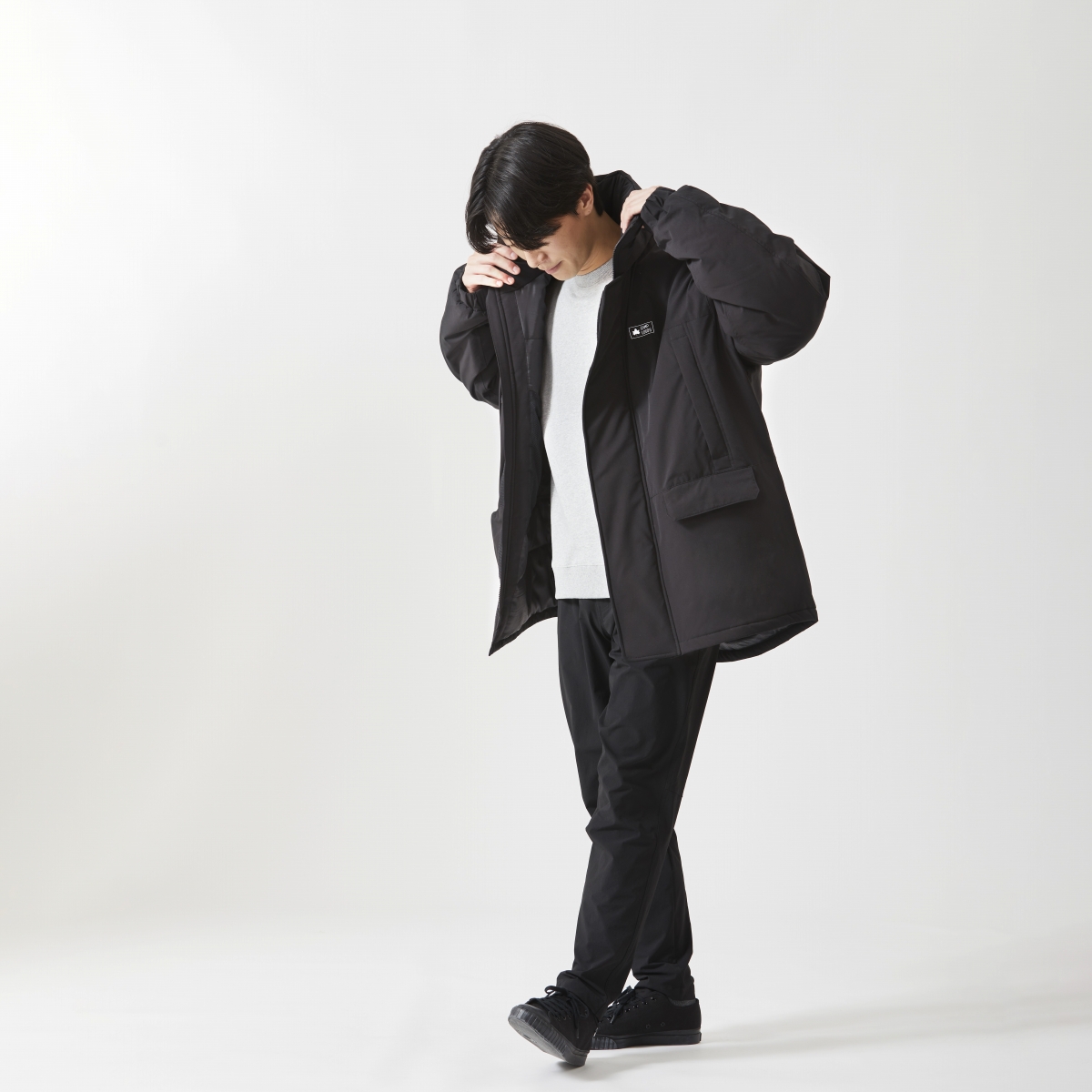 身長：178cm　着用サイズ：L