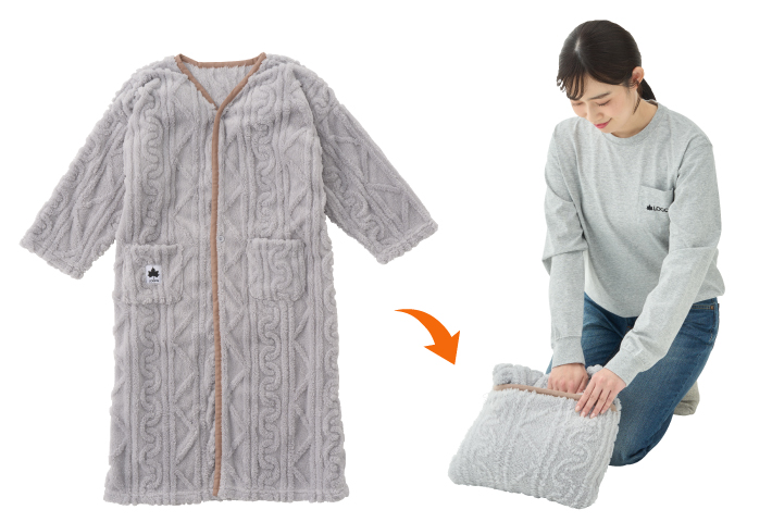 コンパクト収納！使わないときはクッションとして