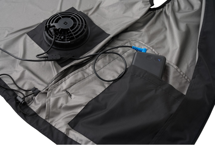 大容量20,000mAhバッテリーで長時間稼働