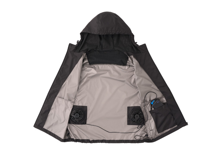 内側アルミコーティングの遮熱生地で外部の熱をブロック