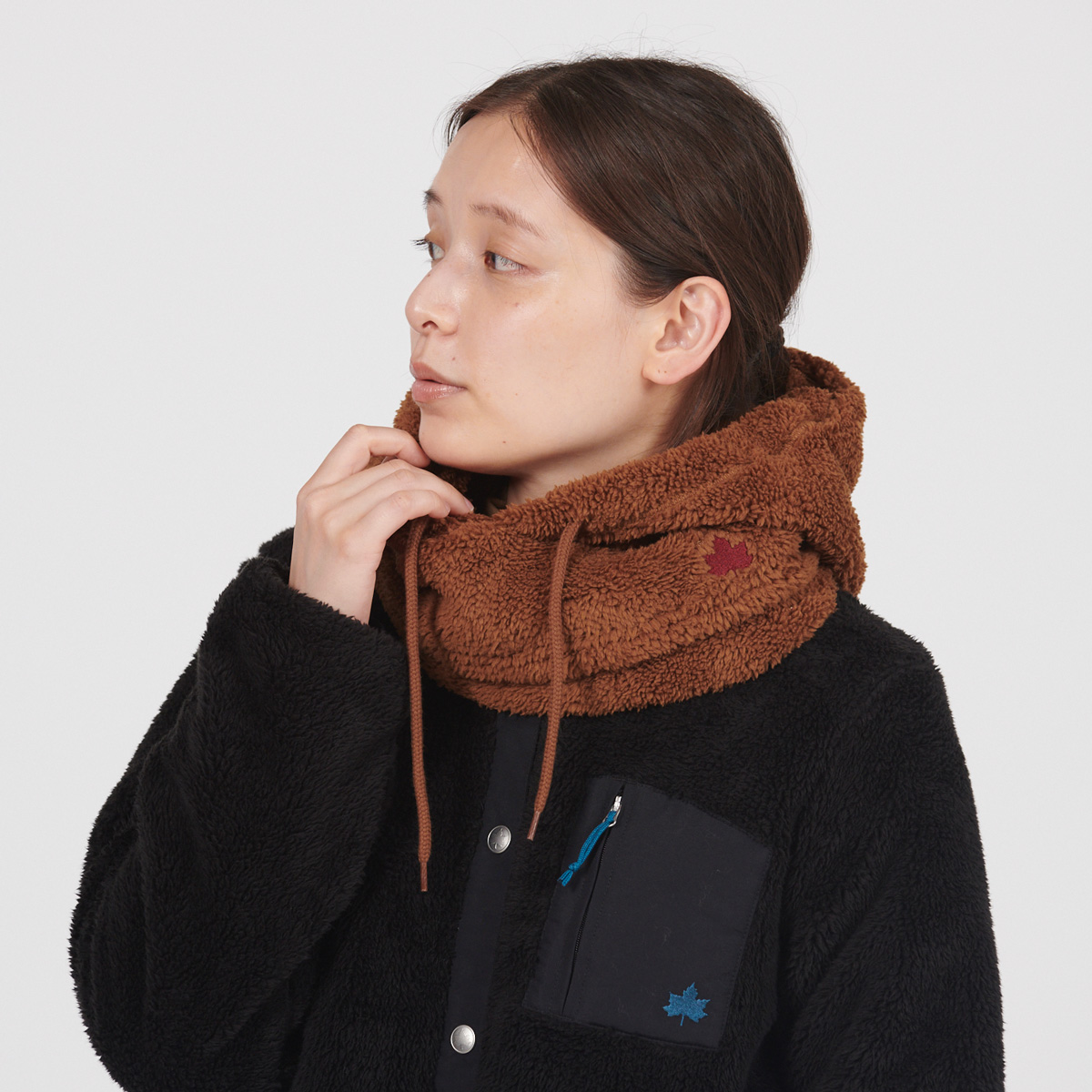 モコモコソフトネックフードウォーマー アクセサリー