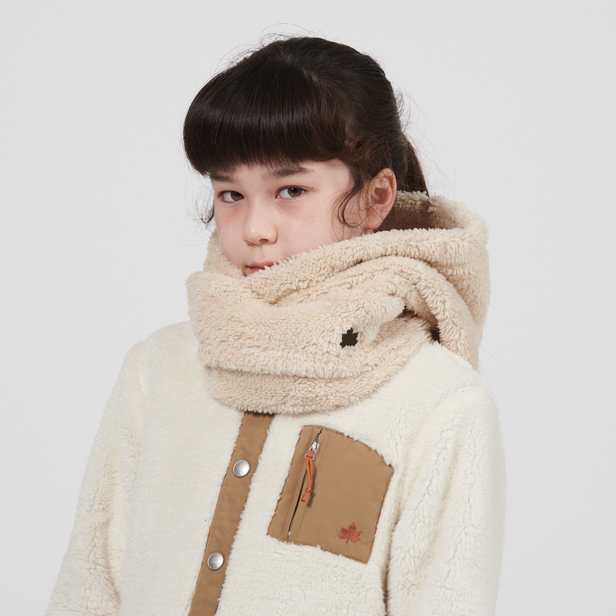 モコモコソフトネックフードウォーマー アクセサリー