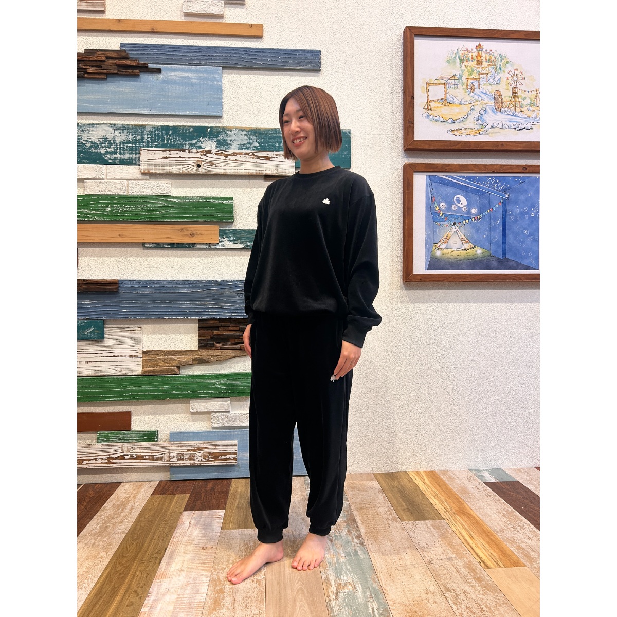 LOGOS by LIPNERボディリカバリーベロアスウェット#35212 トップス