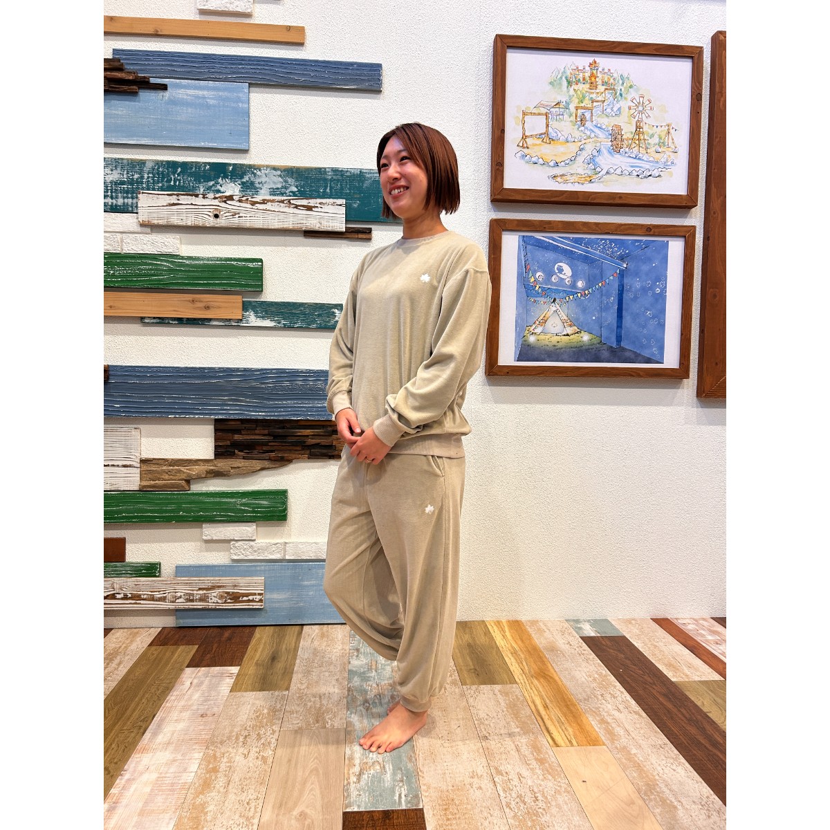 LOGOS by LIPNERボディリカバリーベロアスウェット#35212 トップス