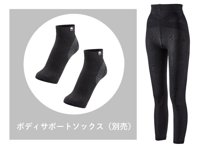 ソックスとの組み合わせ着用がおすすめ