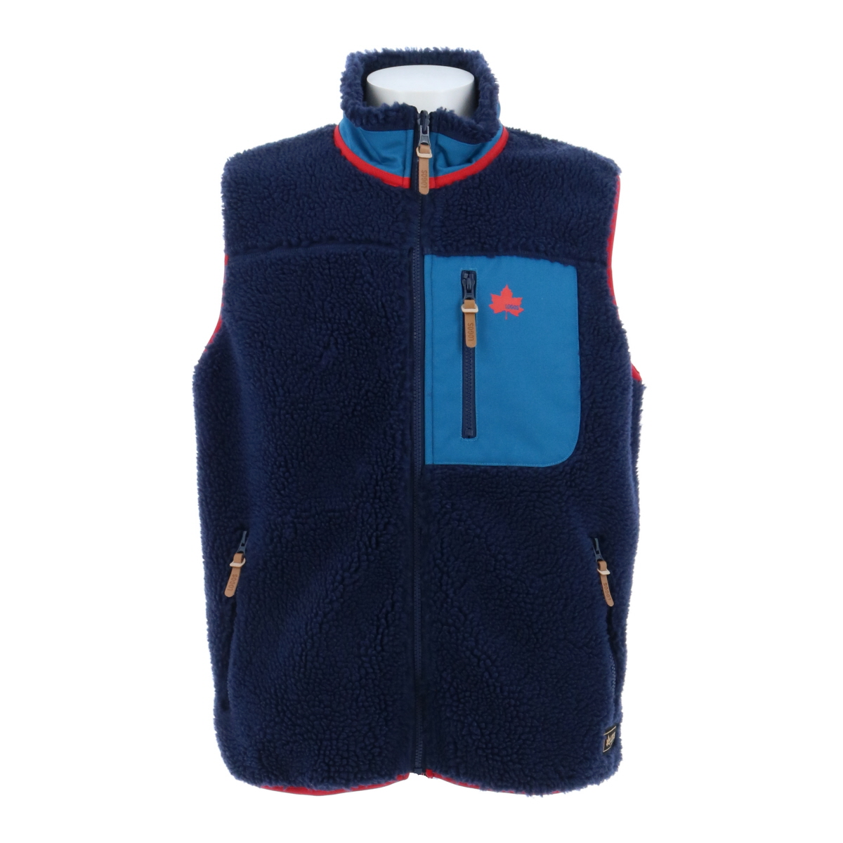 3in1ユニットカラフルボアベスト（メンズ） アウター