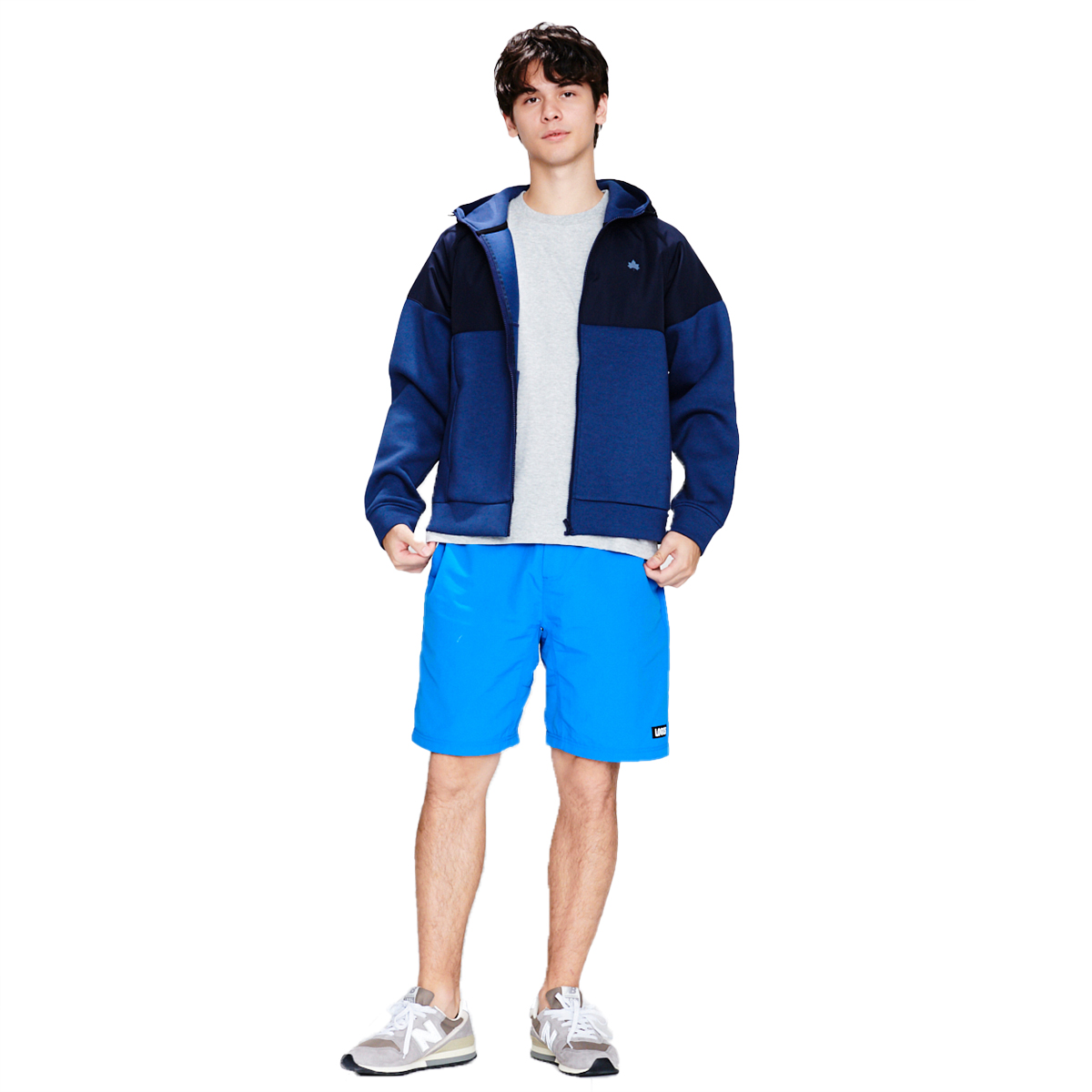 エラスティックハイブリッドフーディ（メンズ） アウター