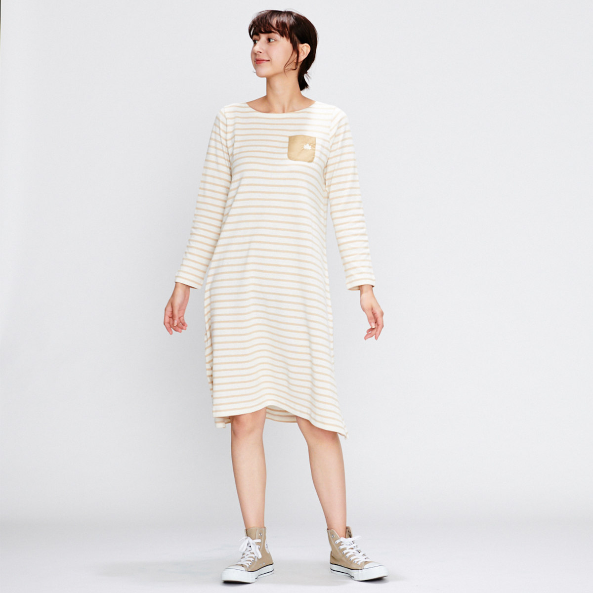 ボーダーワンピース（レディース） トップス