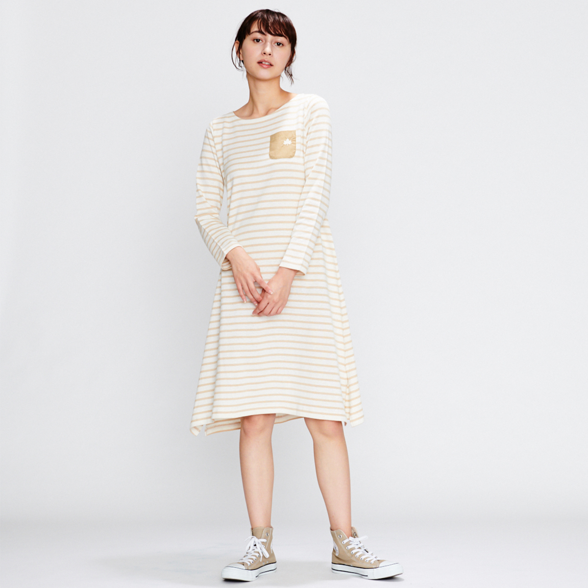 ボーダーワンピース（レディース） トップス