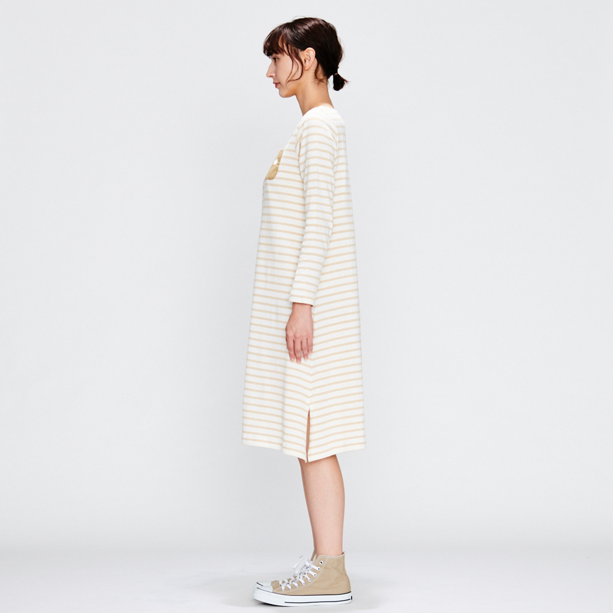 ボーダーワンピース（レディース） トップス