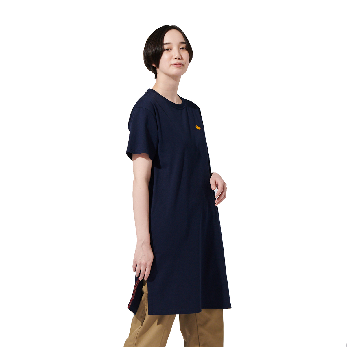 ロングスリットL/Sドレス（レディース） トップス