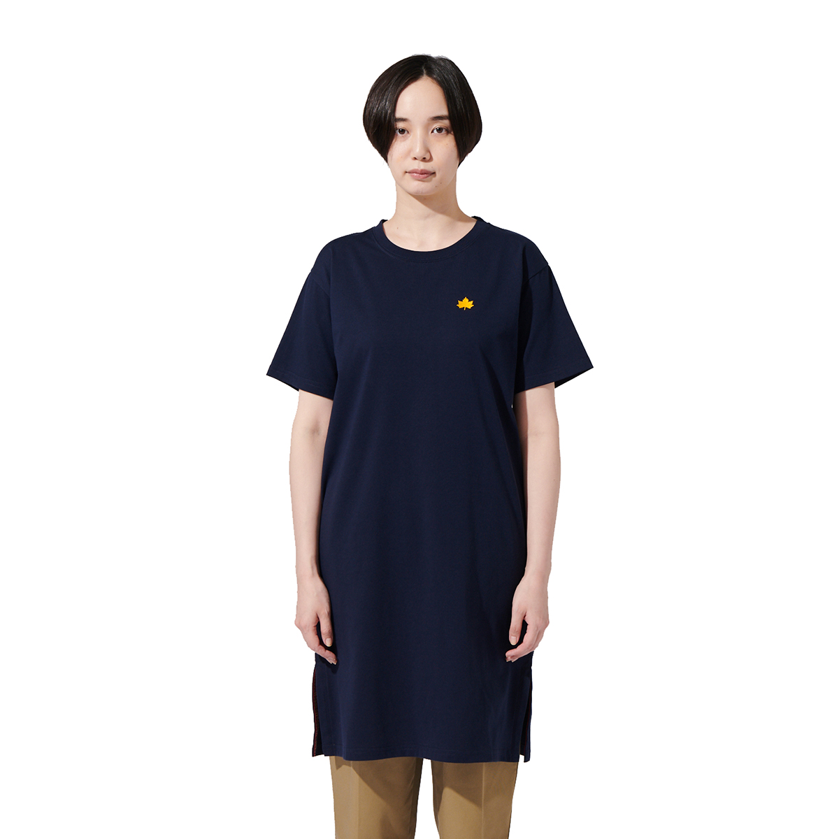 ロングスリットL/Sドレス（レディース） トップス