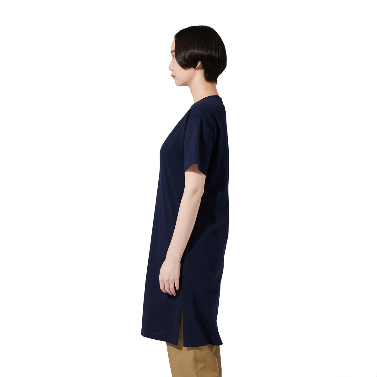 ロングスリットL/Sドレス（レディース） トップス