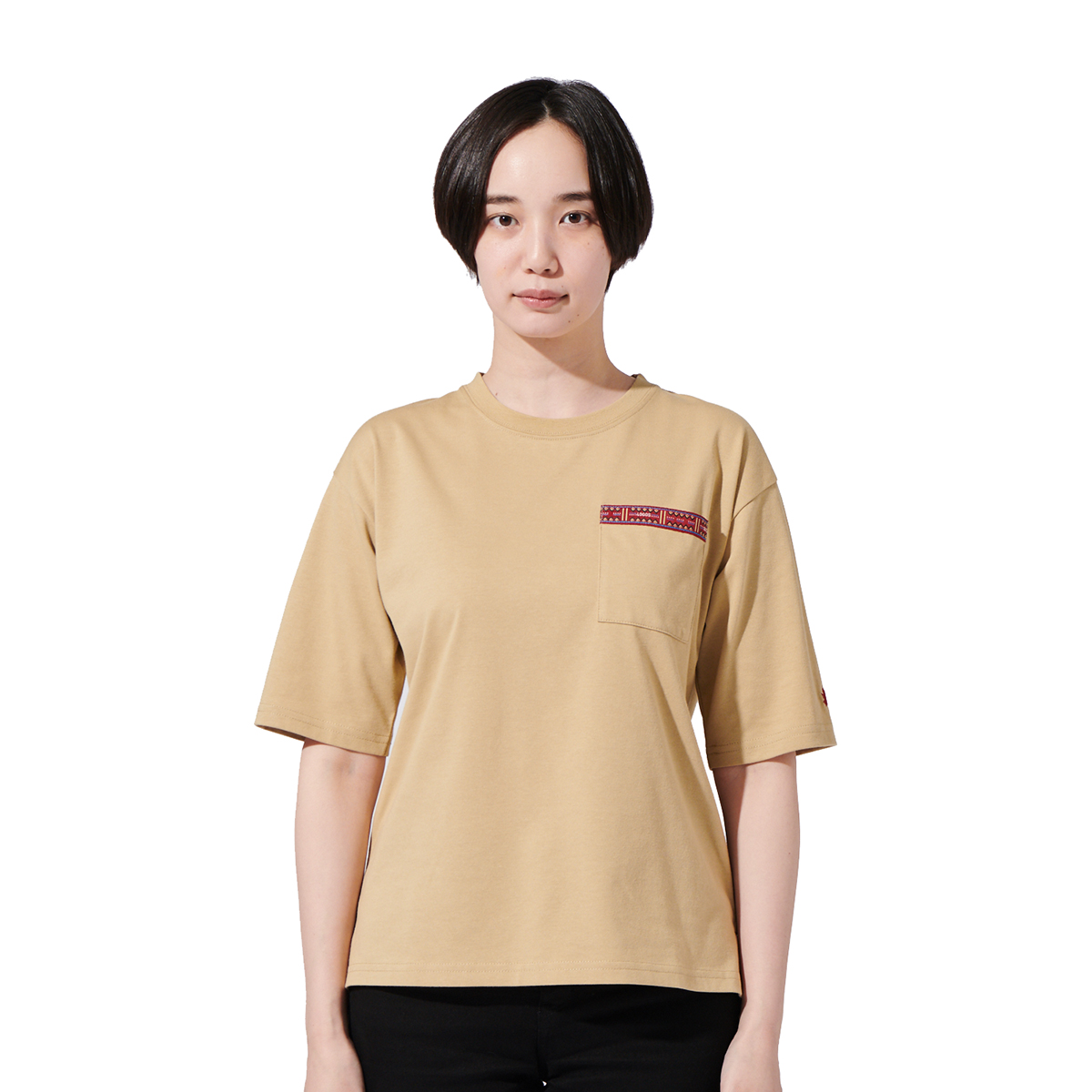 ビッグポケットショートスリーブTシャツ（レディース） トップス