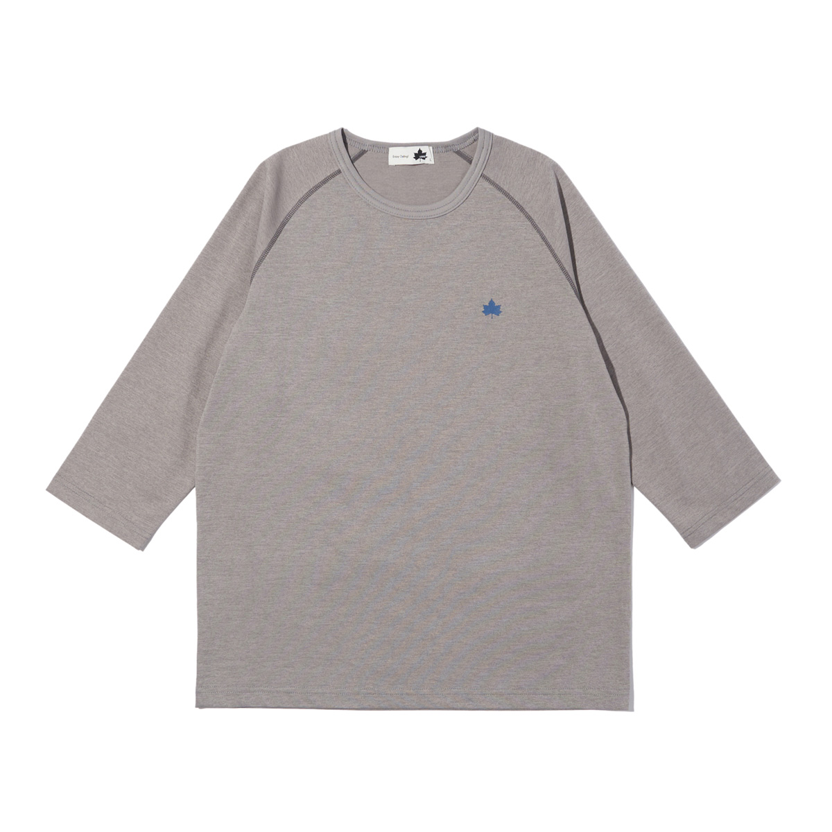 メランジ7分袖Tシャツ トップス