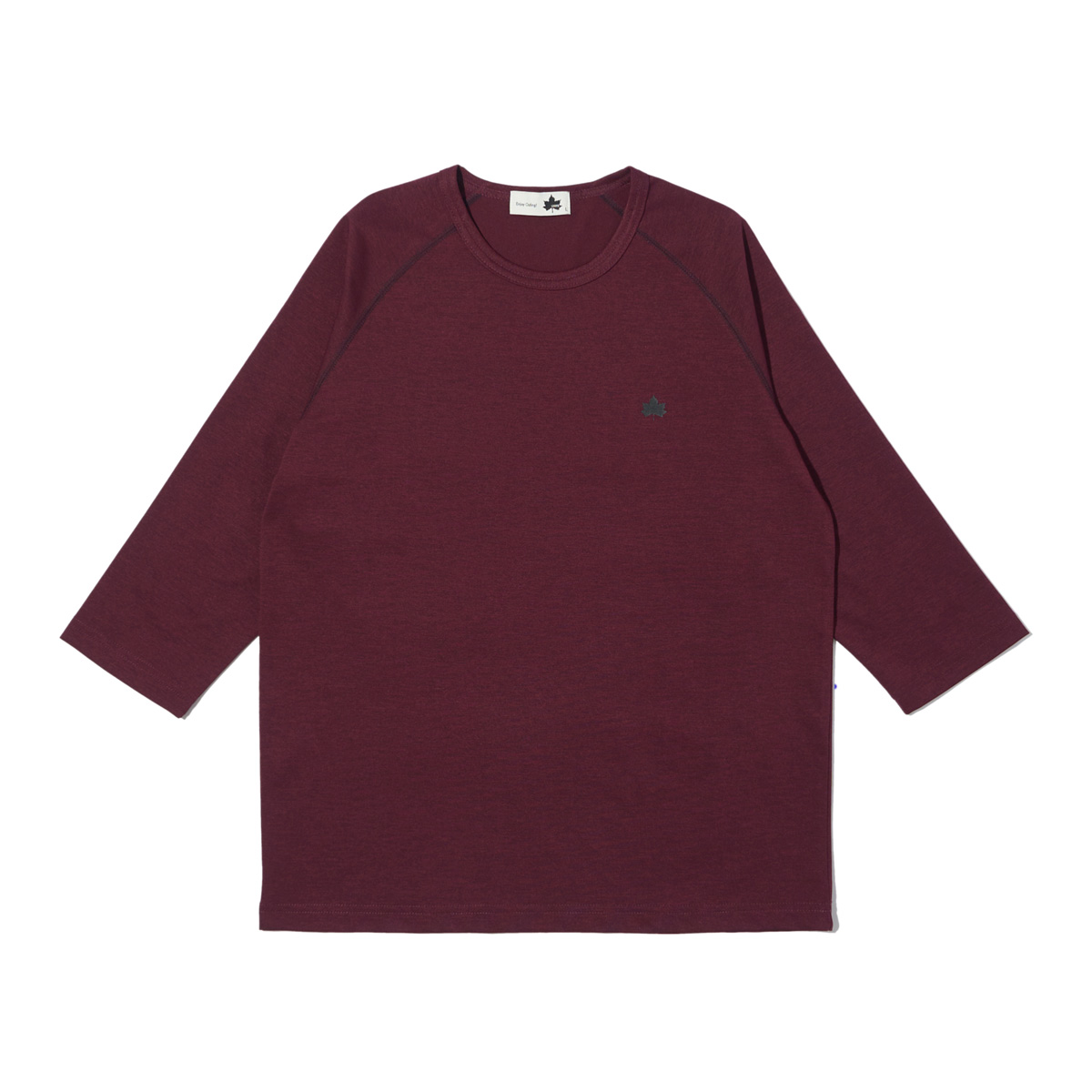 メランジ7分袖Tシャツ トップス