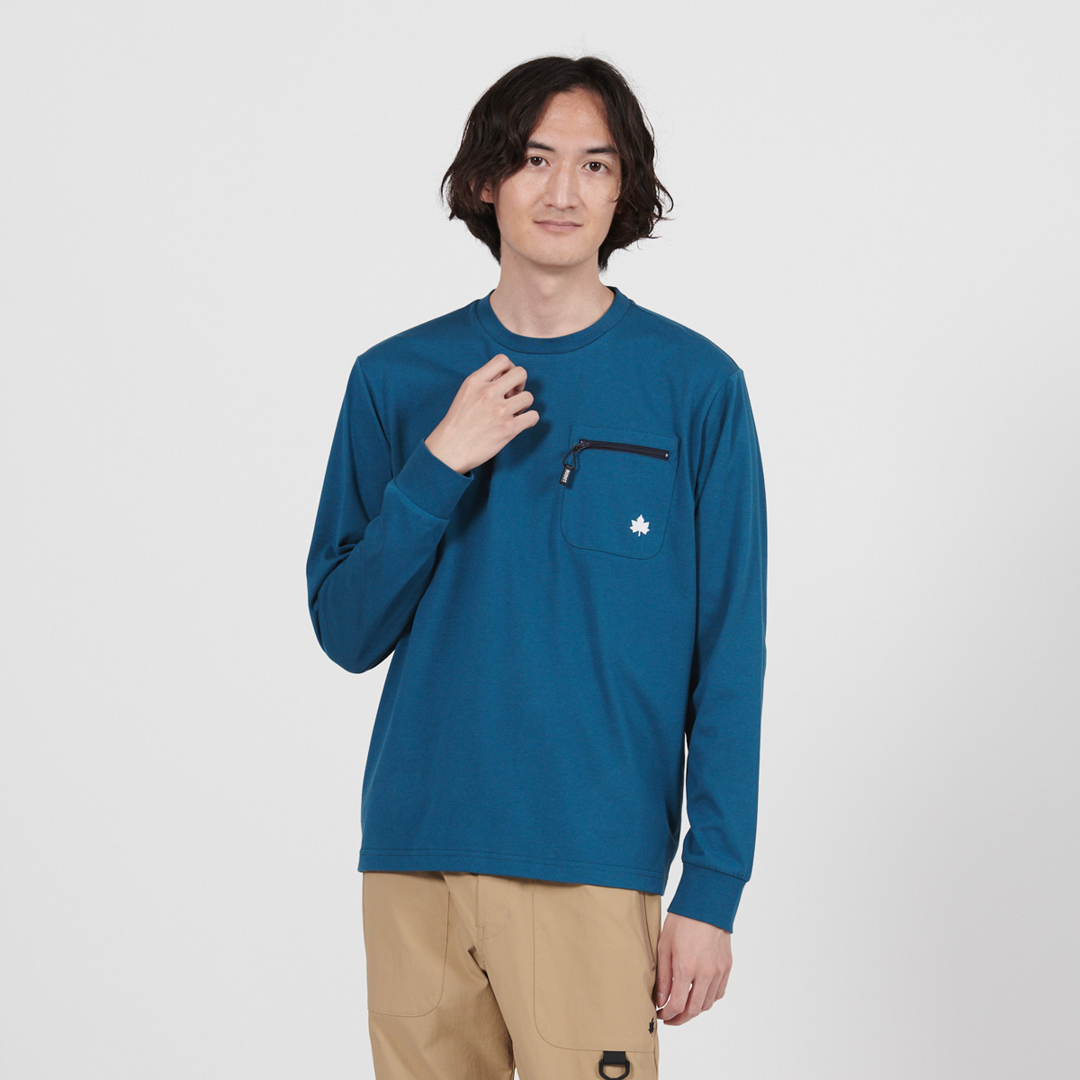 ファスナーポケットTシャツ トップス