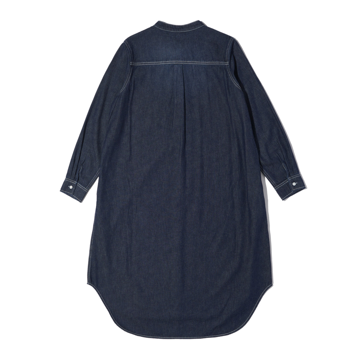 デニムワークバンドワンピース トップス