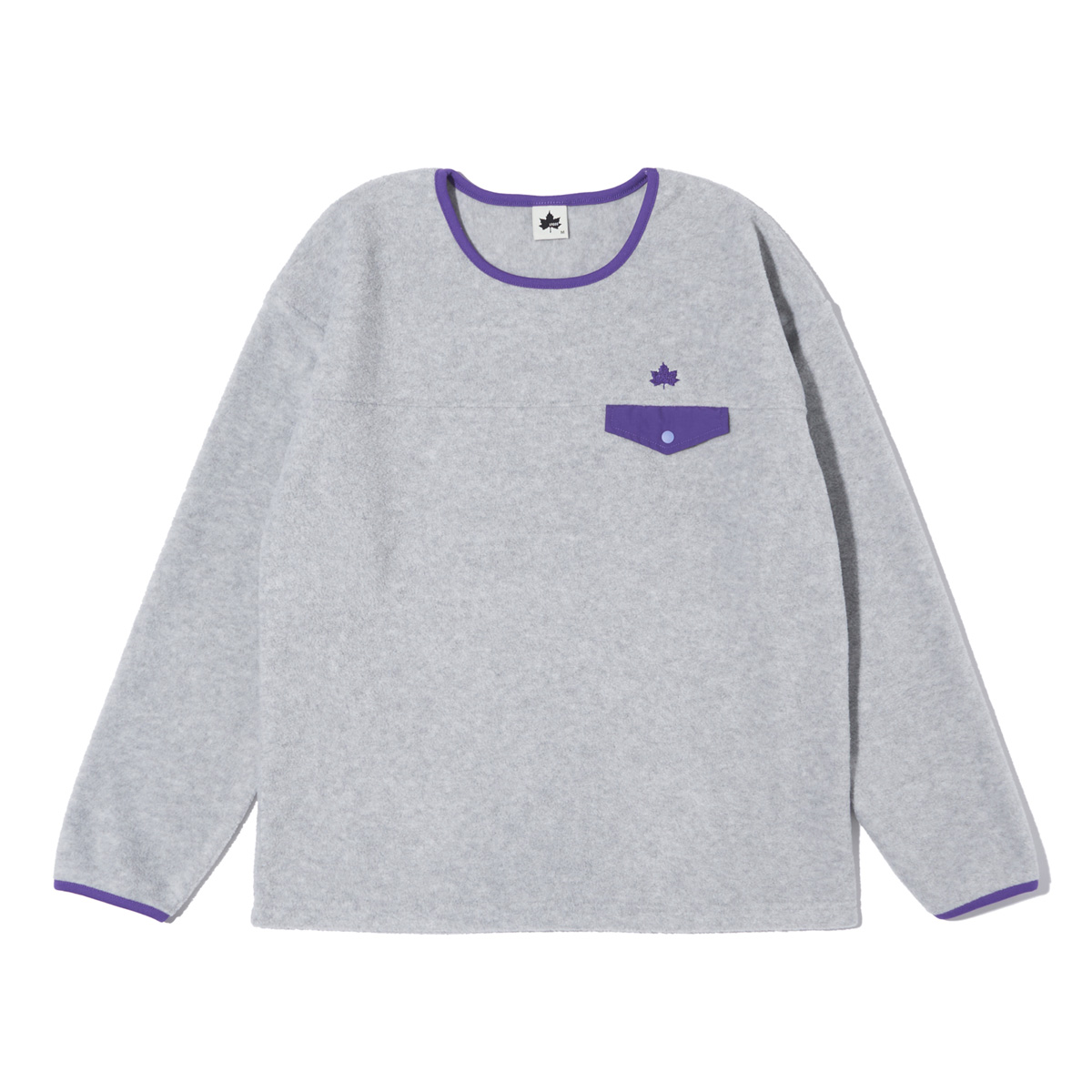 フリースクルーネック トップス