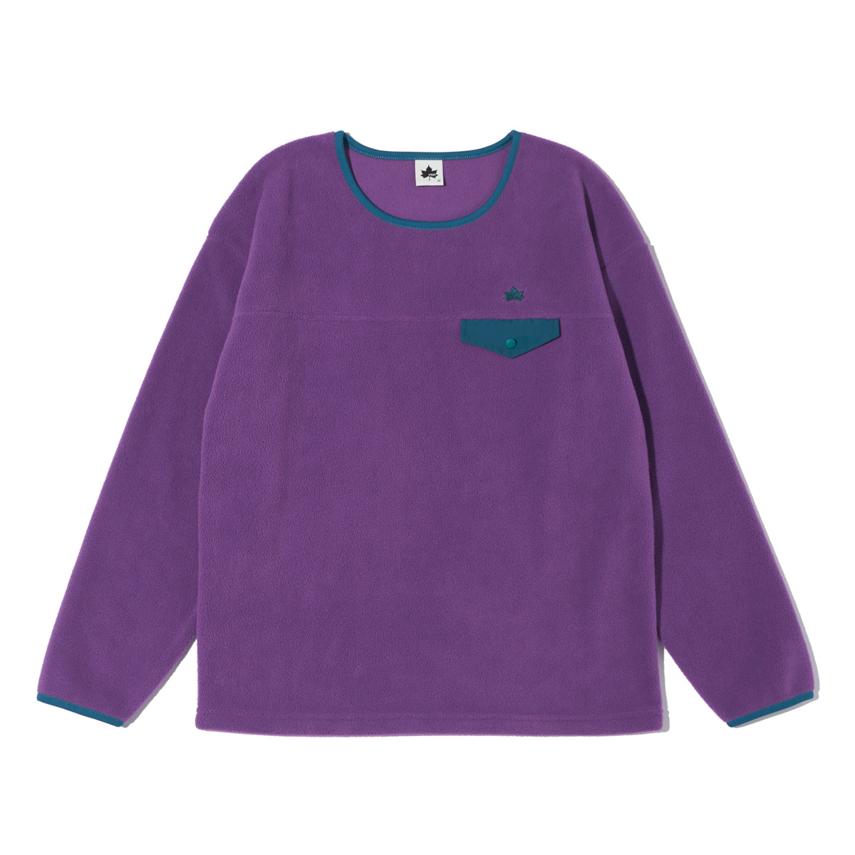 フリースクルーネック トップス