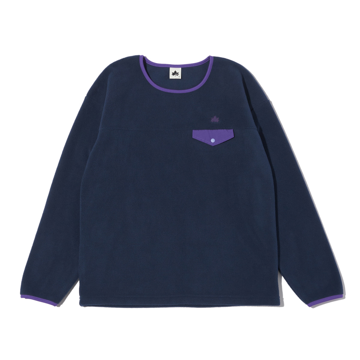 フリースクルーネック トップス