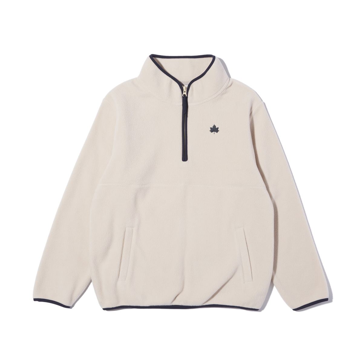 フリースハーフジップジャケット アウター