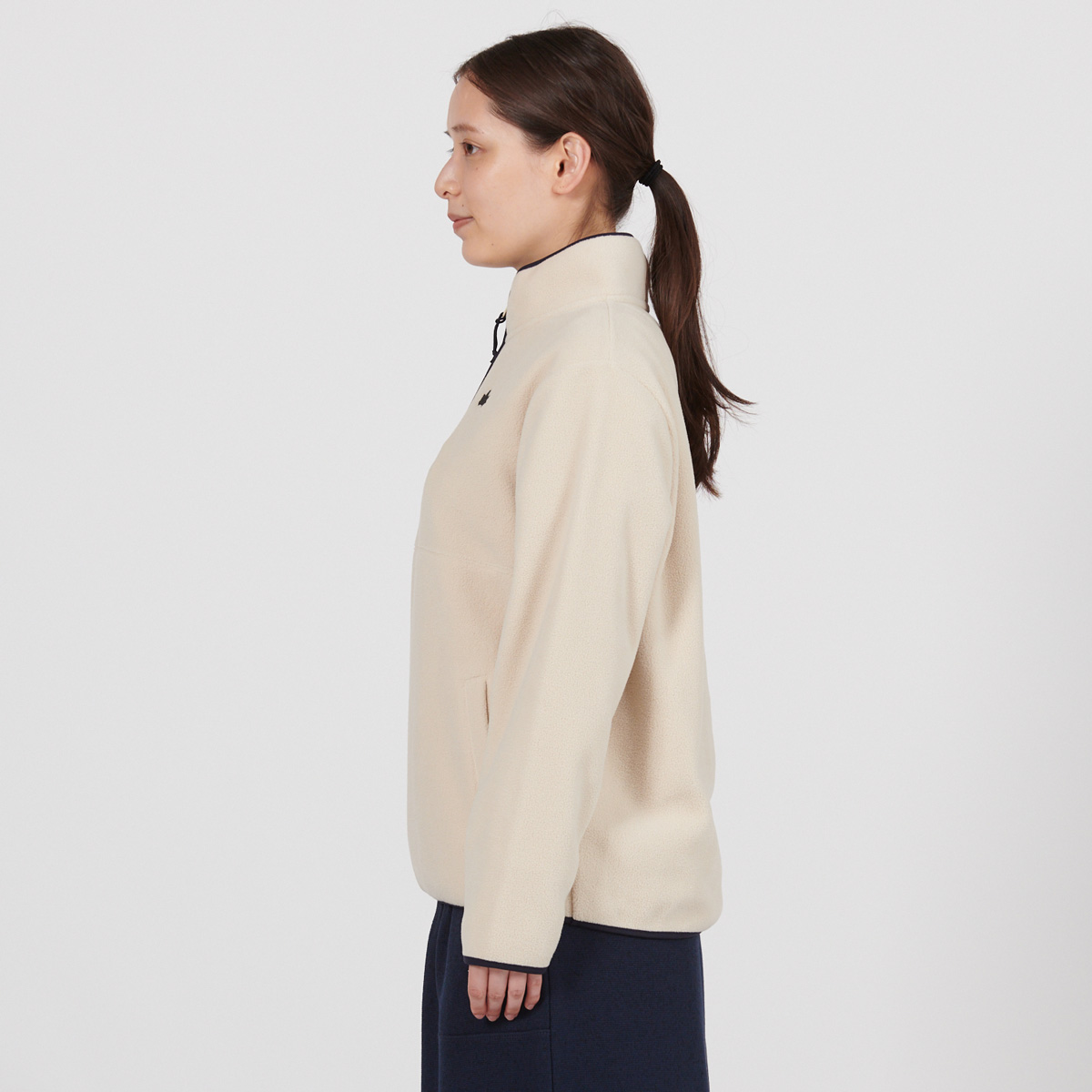 フリースハーフジップジャケット アウター