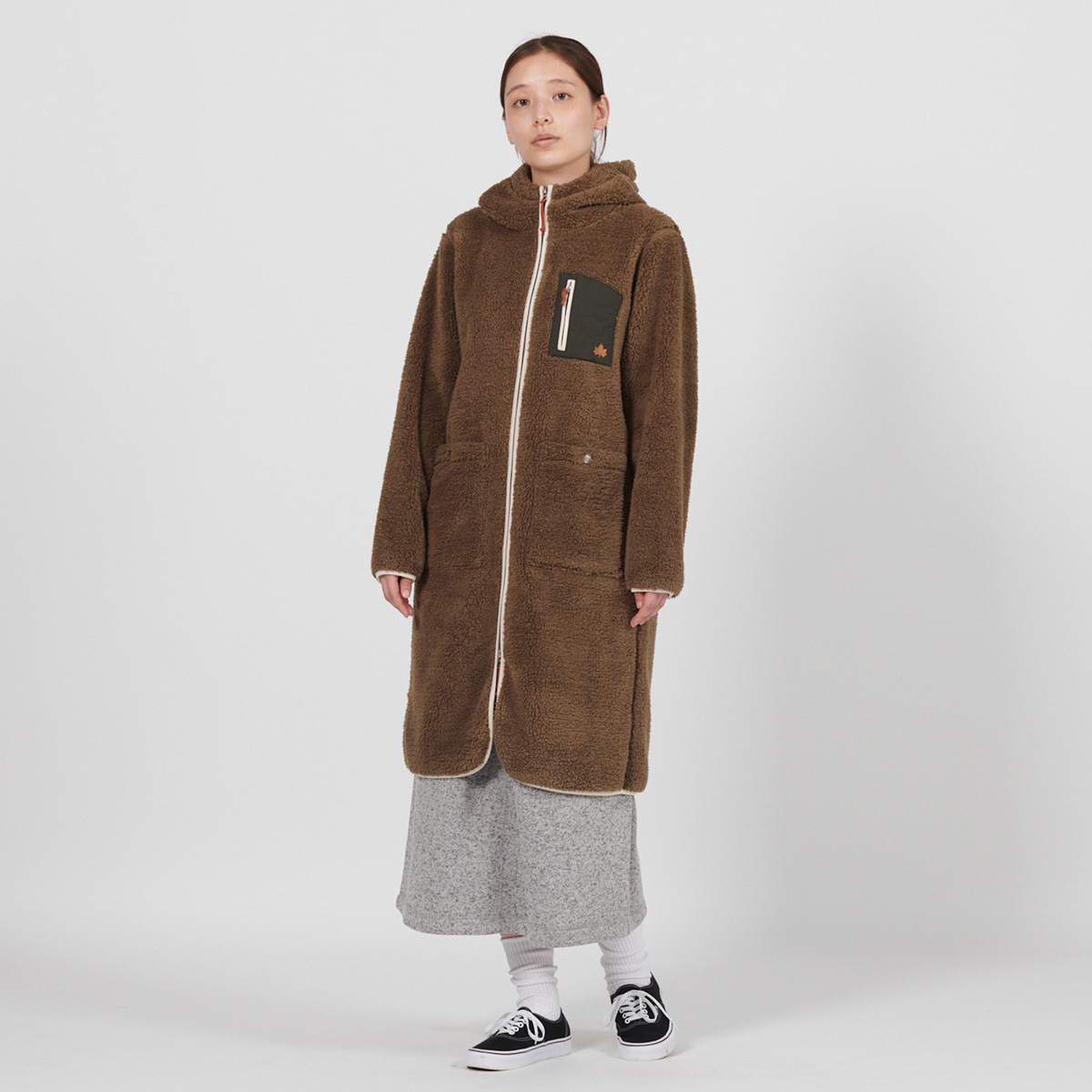 モコモコソフトロングコート アウター