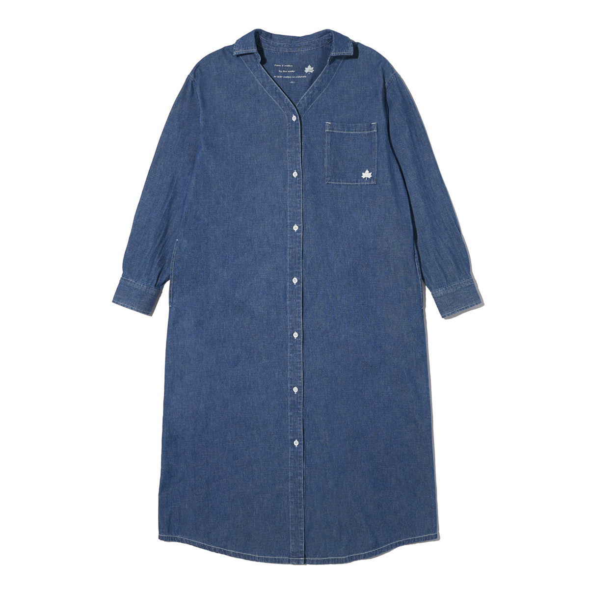 スキッパーデニムワークワンピース ワンピース