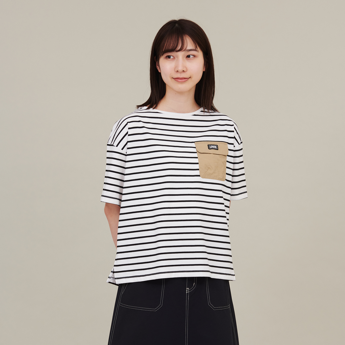フラップポケットオーバーサイズT トップス