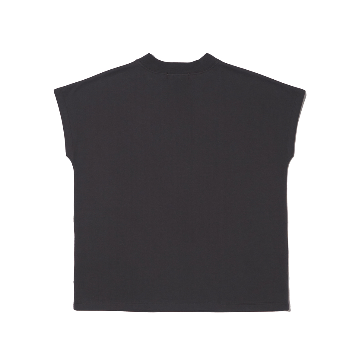 モックネックフレンチスリーブT トップス