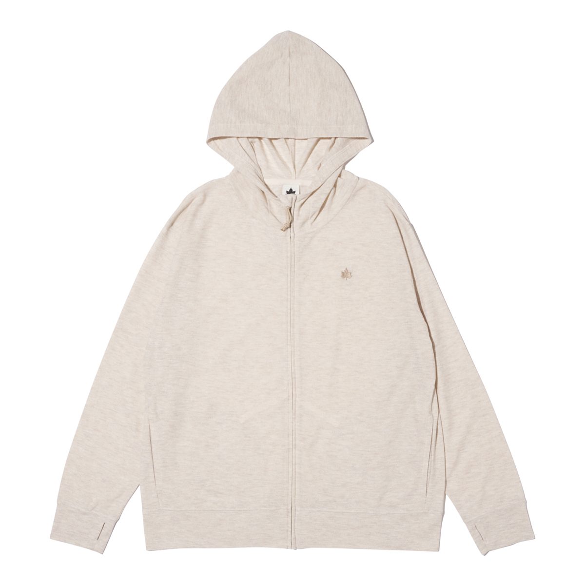 シンプルジップフーディ トップス