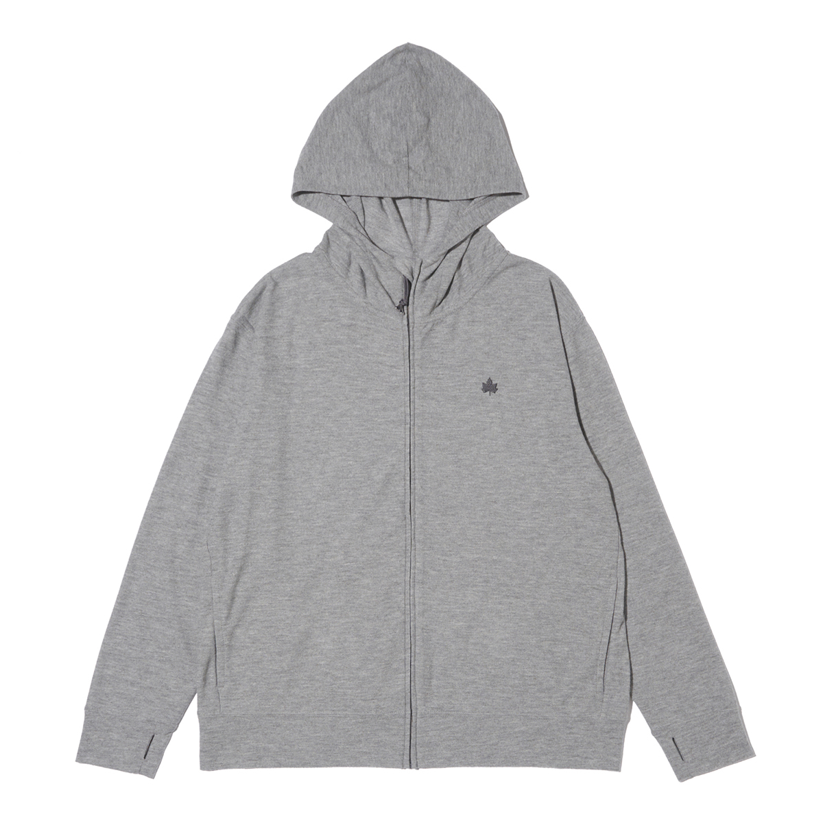 シンプルジップフーディ トップス