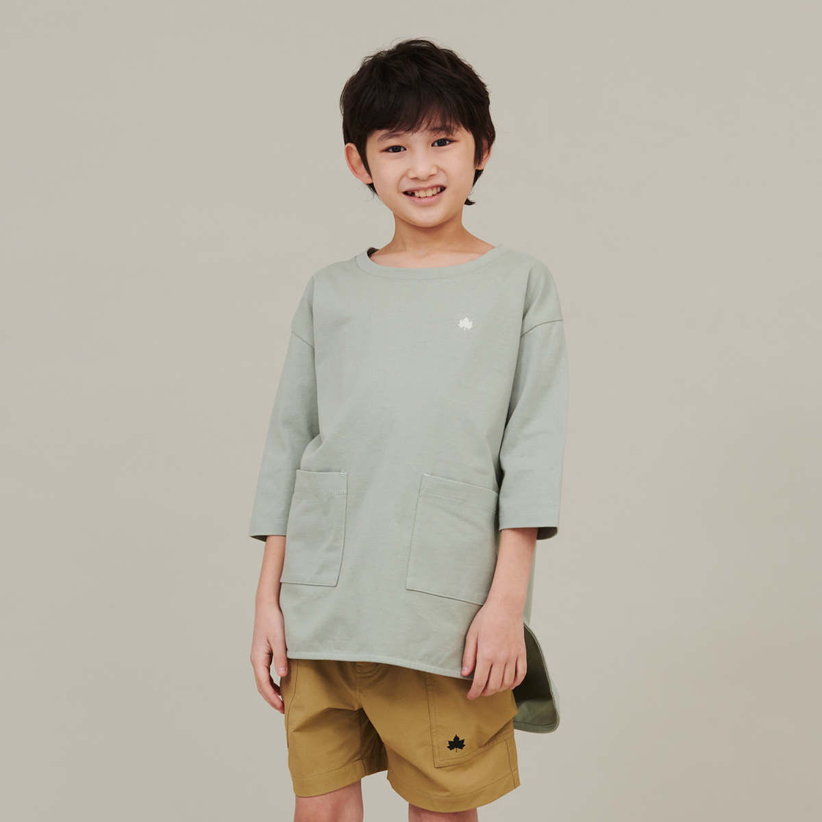 ラウンドテールポケットT トップス