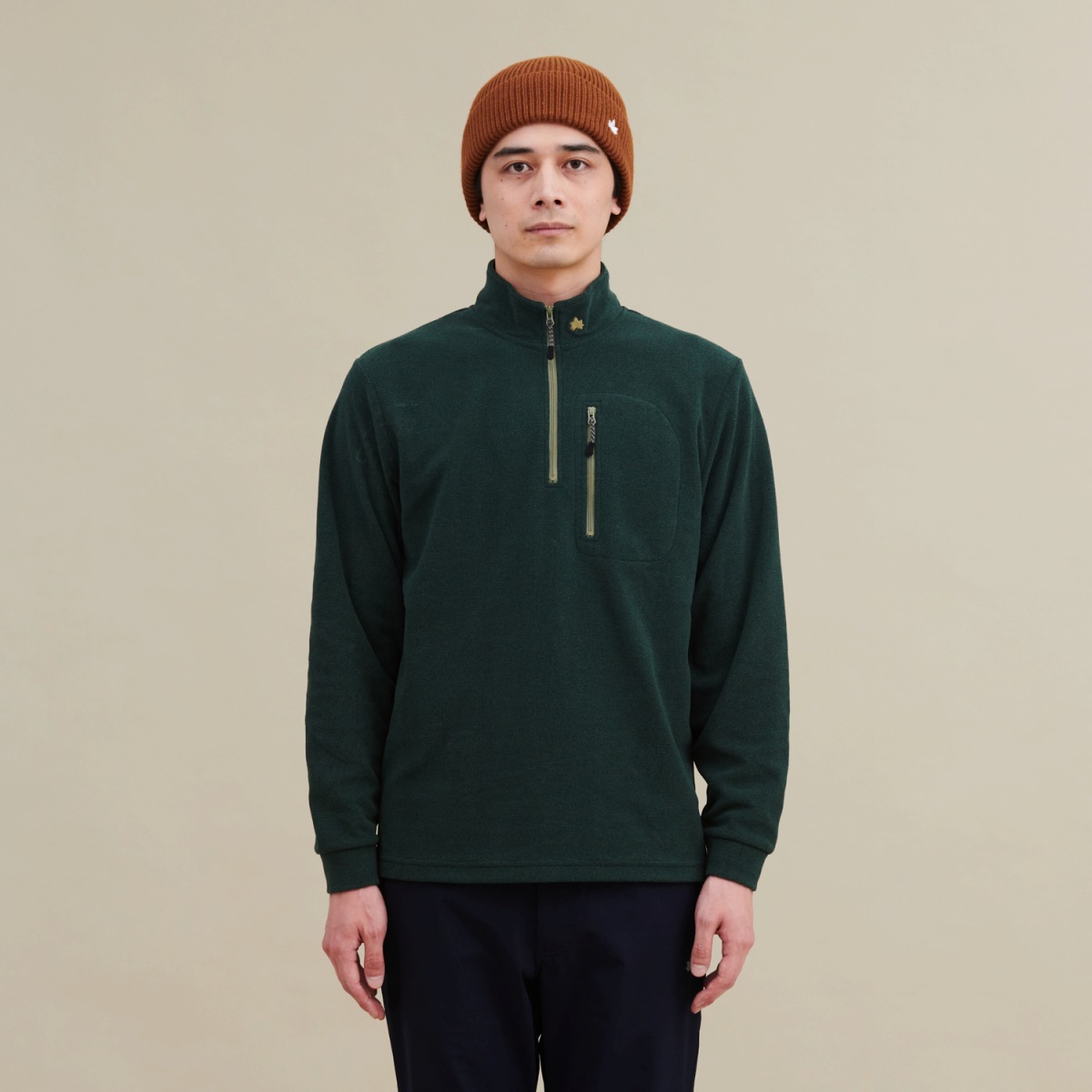 ニードルボーダーハイジップ トップス