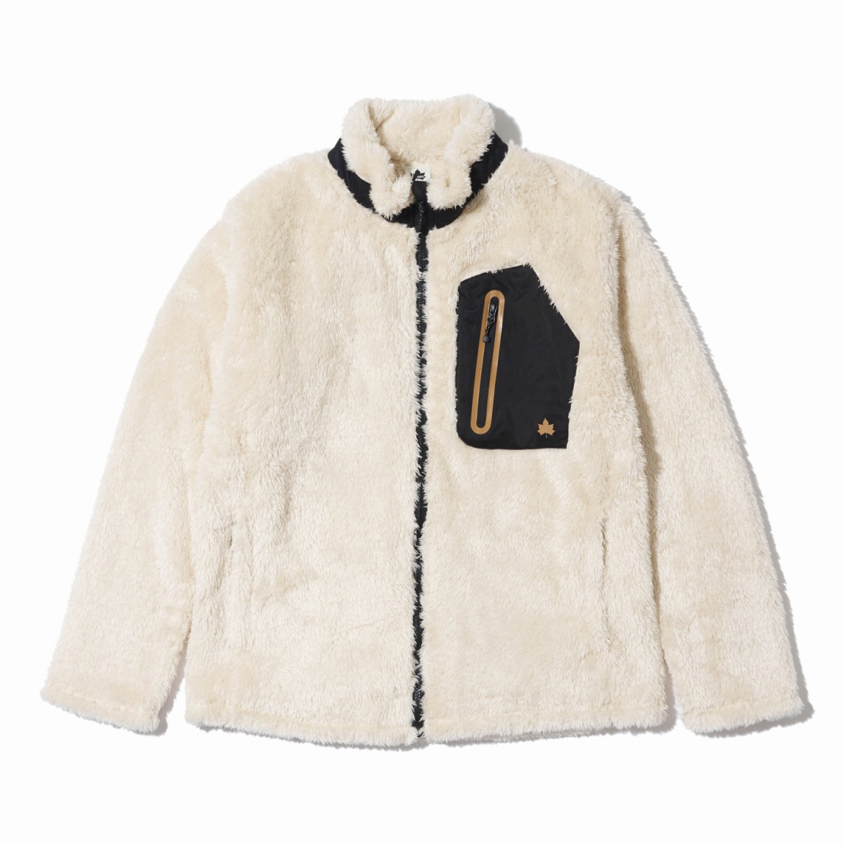 アルミプリント裏地付きボアブルゾン アウター